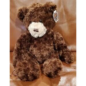 Vintage 14 Inch Chocolate Brown Chelsea Teddy Bear Stuffed Animal Plush Toy